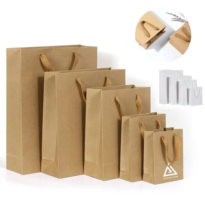 Custom Printed Eco-Friendly Kraft Paper Bags 1
