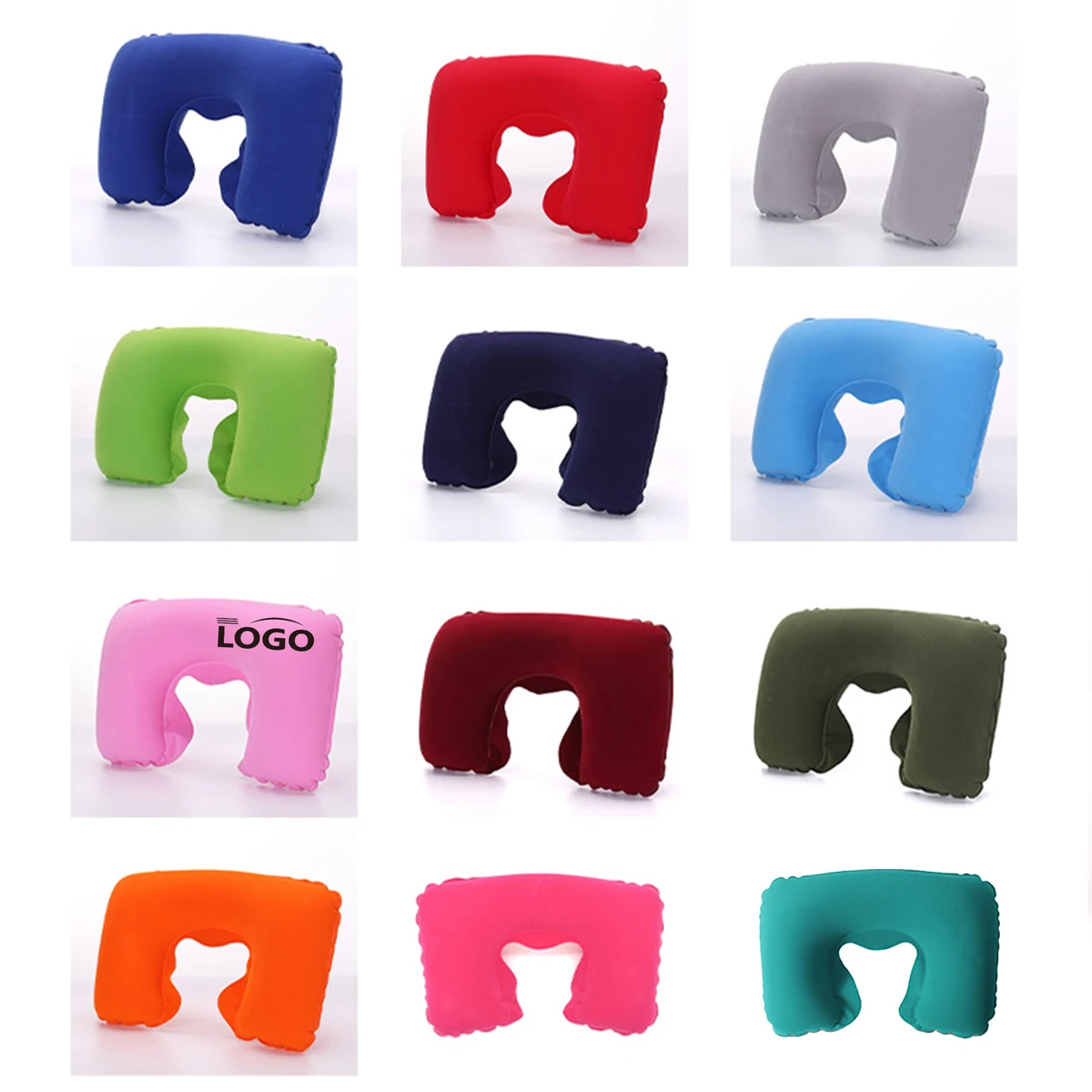 Pillow U-Shaped Inflatable Neck Support Travel 1