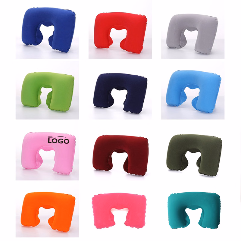 Pillow U-Shaped Inflatable Neck Support Travel