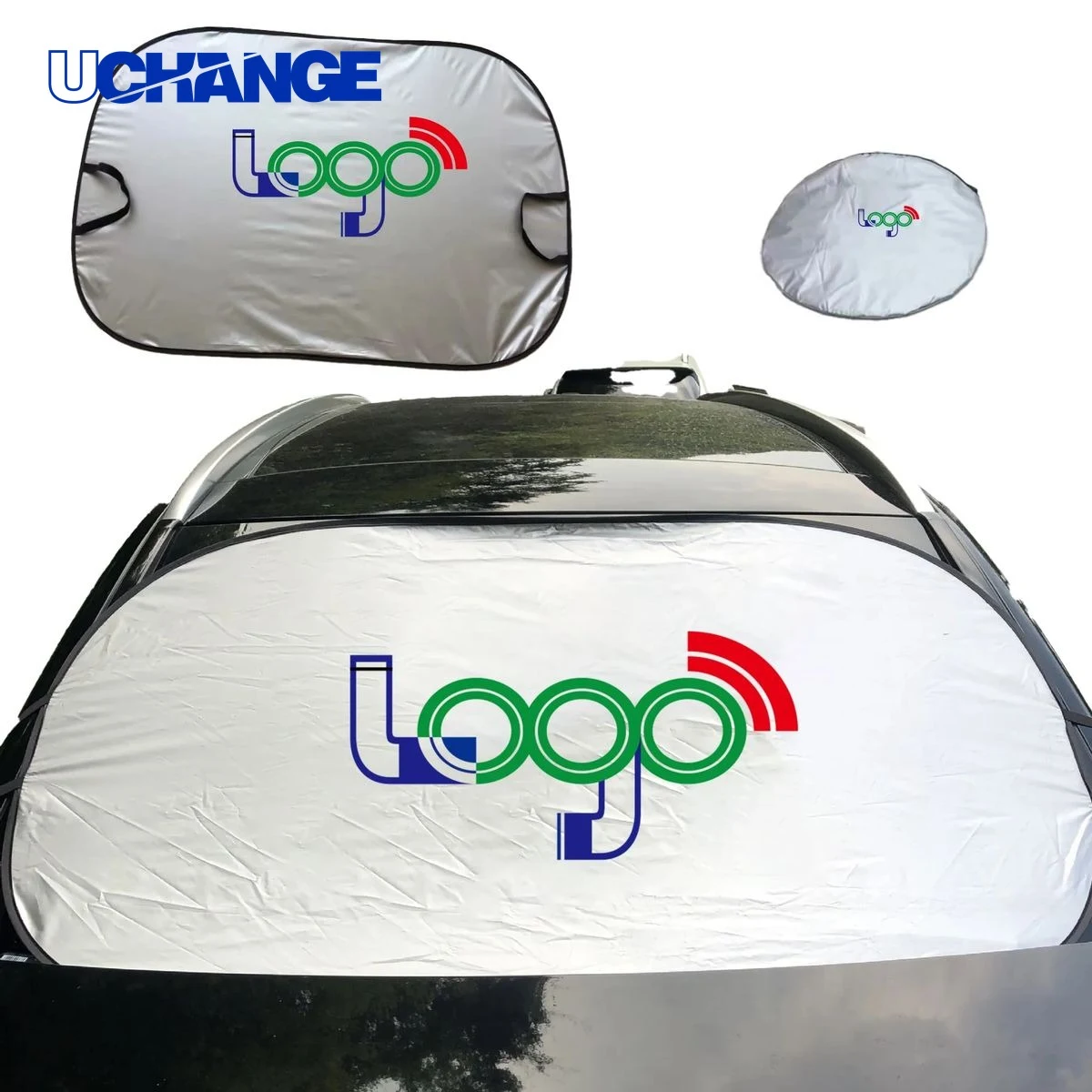 Single Panel Car Sunshade for Windshield 1