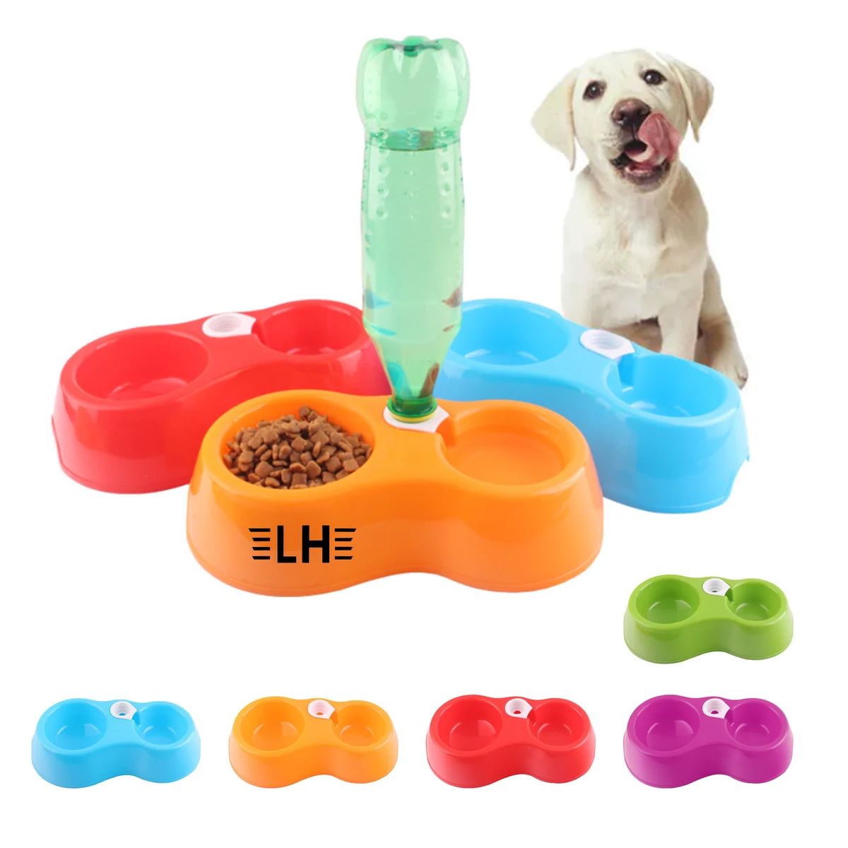 Pet Dual-Use Water Dispenser & Bowl 1