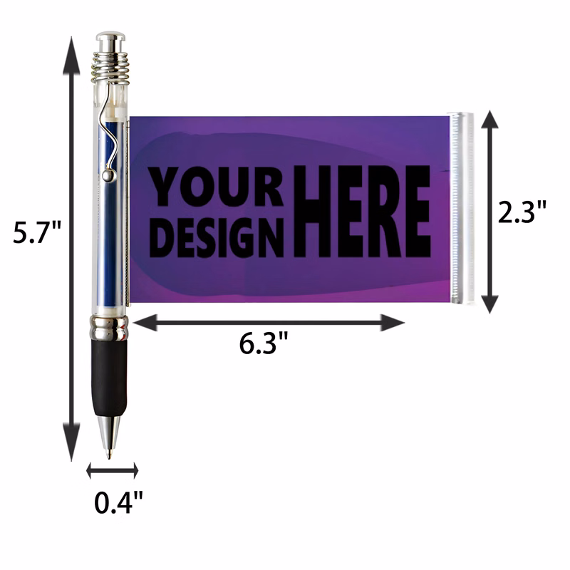 Push Button Banner Pen