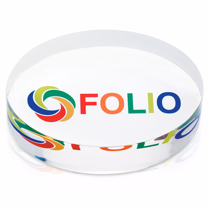 JAFFA® Oval Acrylic Paperweight