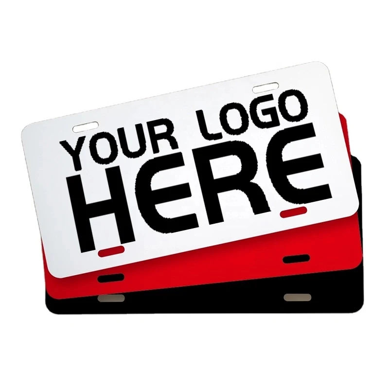 Full Color 0.24'' Universal License Plate Frame Insert 1