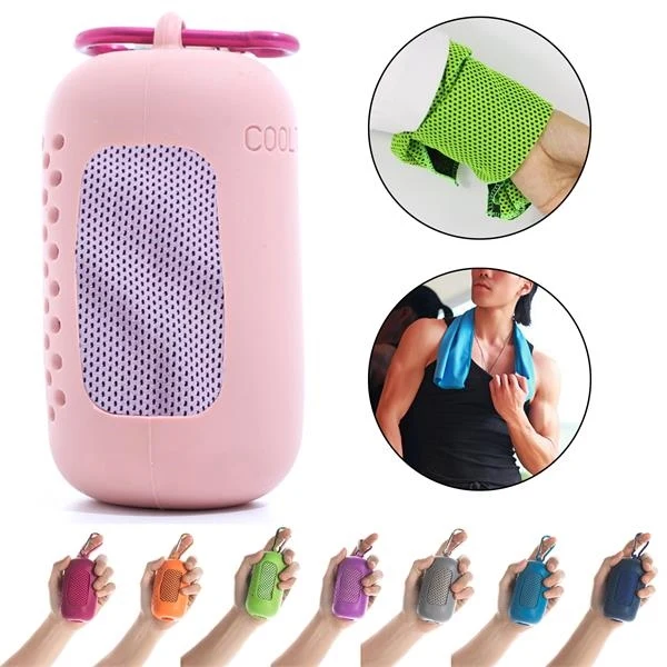 Cooling Towel with Silicone Box 1