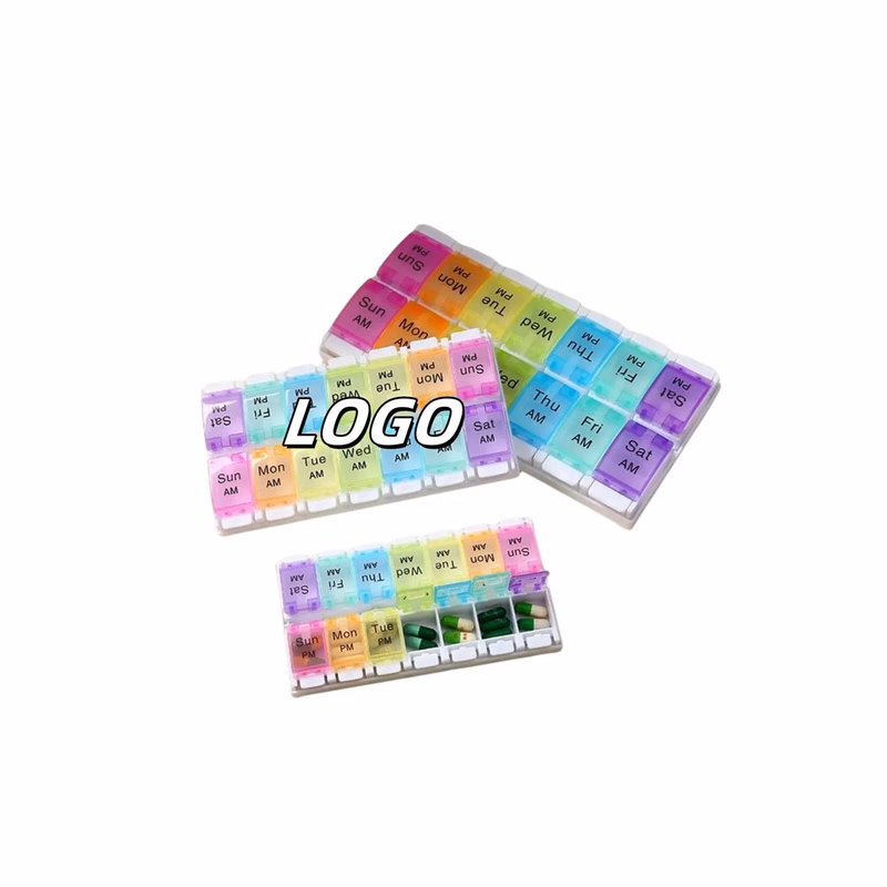 Double Row Silicone Press Type Small Medicine Box