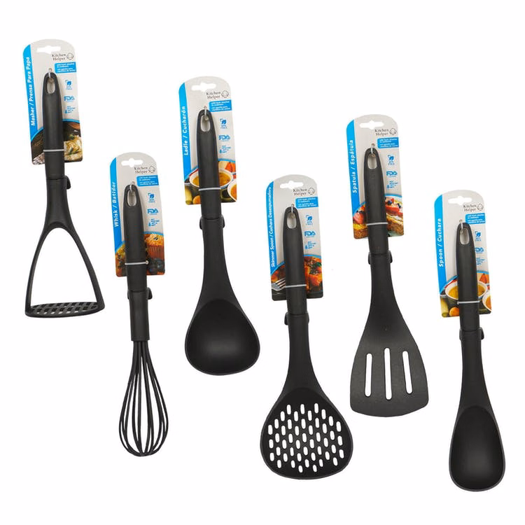 Kitchen Utensil Assortments - Black Plastic