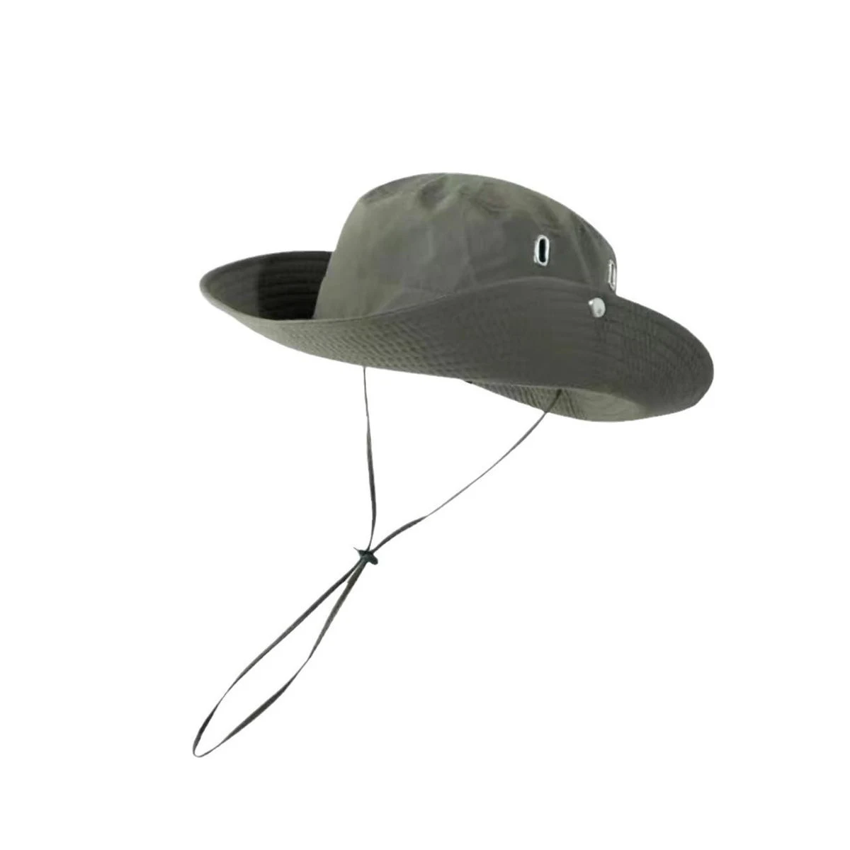 Custom Logo Acrylic Wide Brim Boonie Hat with Chin Stra 1