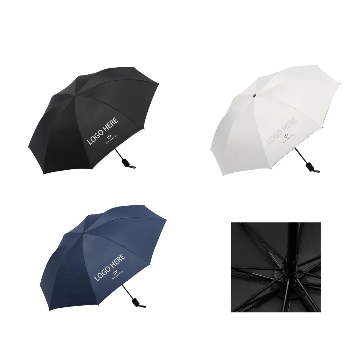 10 Rib Construction Folding Umbrella 1