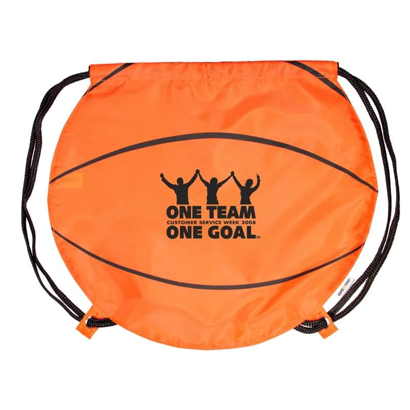 GameTime! Basketball Drawstring Backpack 1