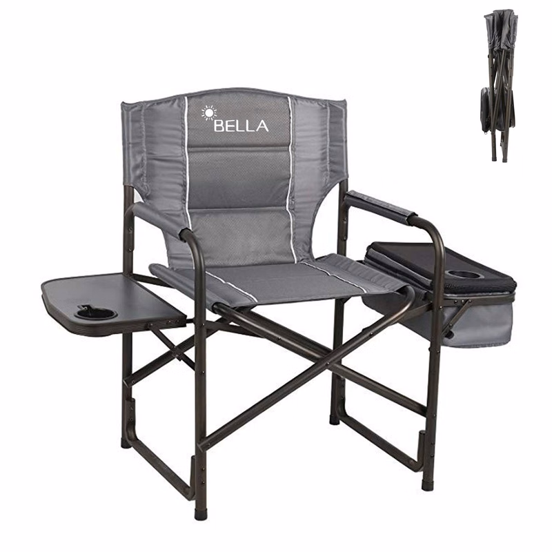Metal outdoor folding director's chair