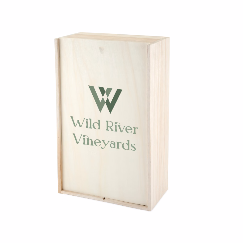 Twine Living® 2-Bottle Paulownia Wood Wine Box