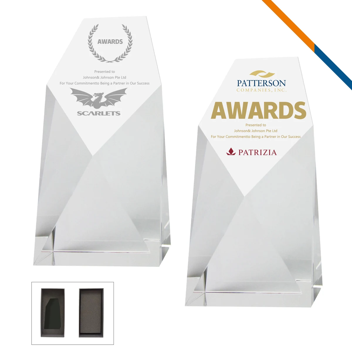 Bushen 2-D Crystal Award 1