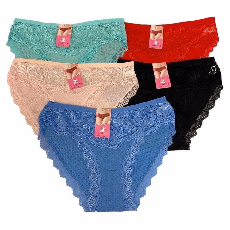 Women's Cotton Lace Underwear - Assorted