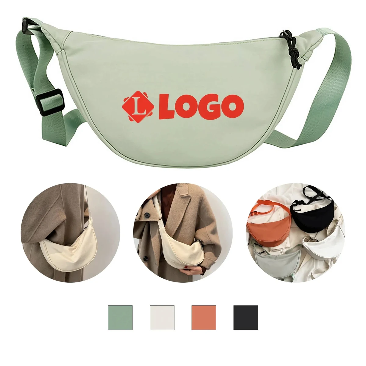 Compact Nylon Shoulder Bag 1