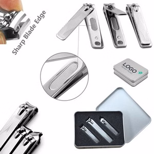 Tin Box 3 Pieces Nail Clipper Manicure Set