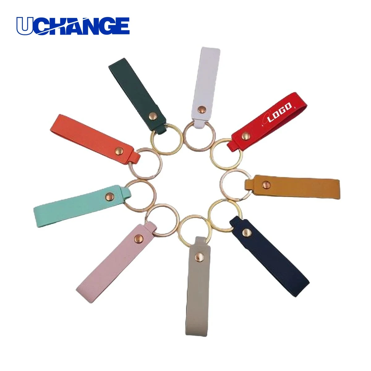 Colorful Leather Keychain 1