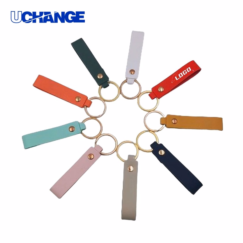 Colorful Leather Keychain