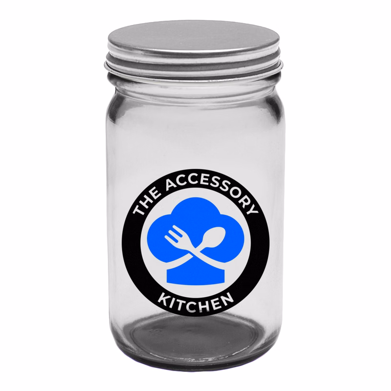 8 oz. Mason Jar Storage Container (2 Color Imprint)