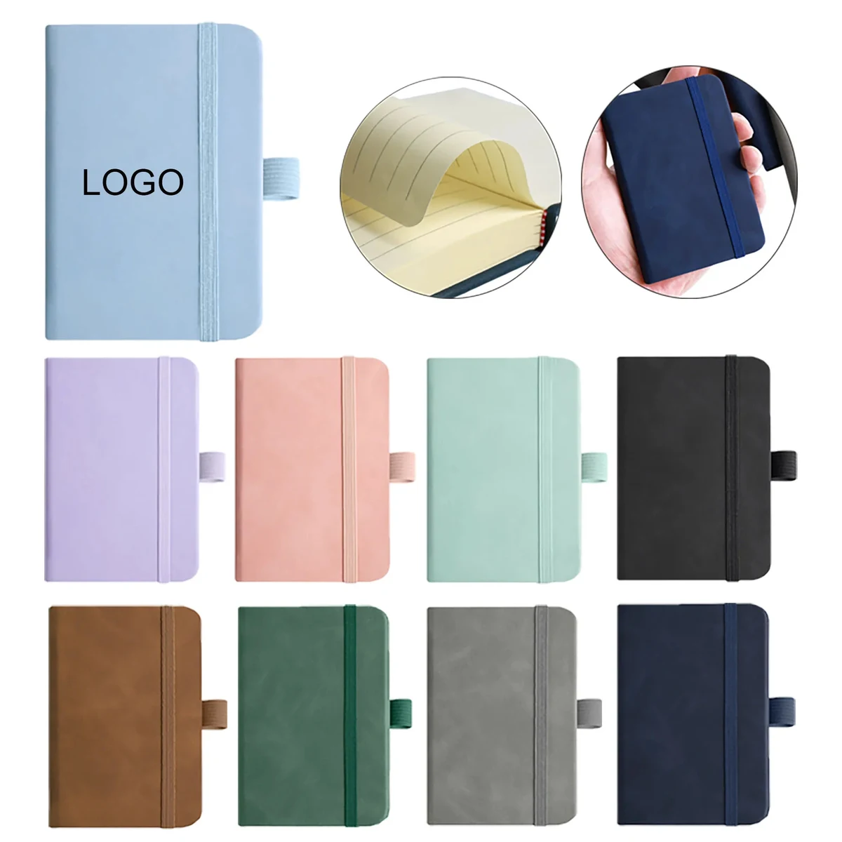 A7 Pocket Notebook PU Leather 1