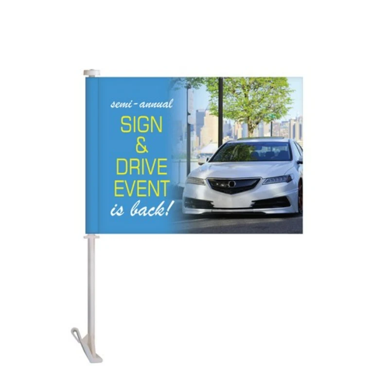 Digitally Printed Custom Car Flag 1