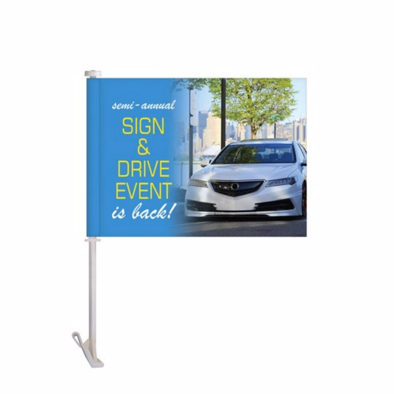 Digitally Printed Custom Car Flag