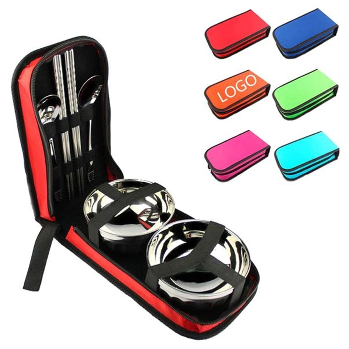 Outdoor Stainless Utensils Picnic Bag Camping Tableware Kit 1