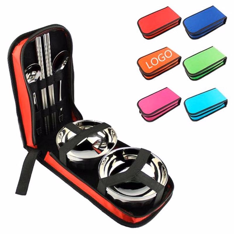 Outdoor Stainless Utensils Picnic Bag Camping Tableware Kit