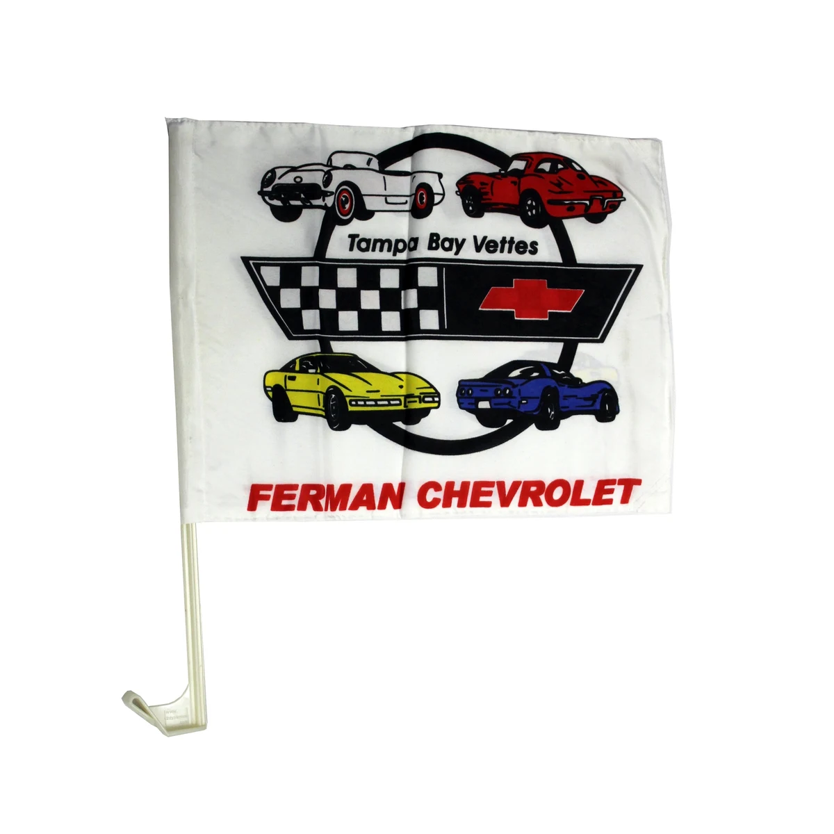 Custom Screen Sublimation Car Flag - wPoly 12" x 16" 1
