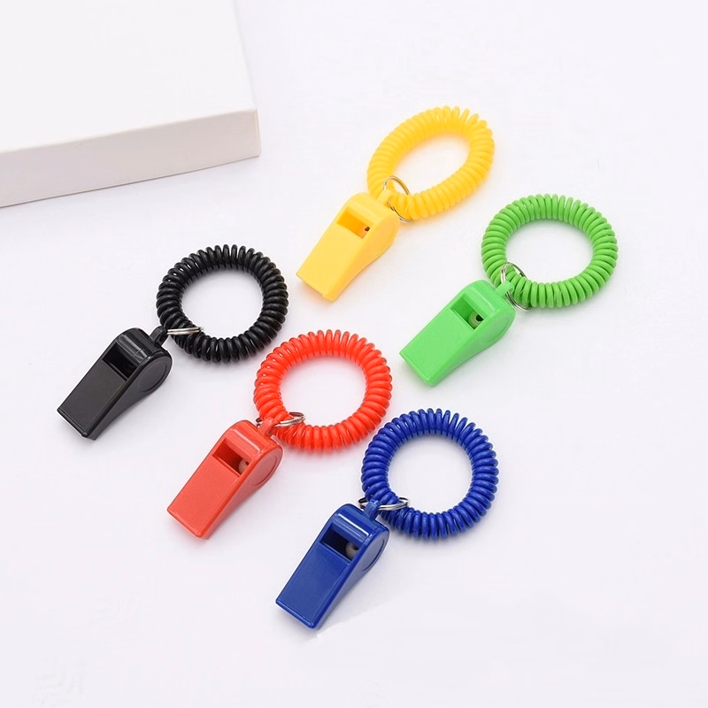 Whistle Key Chain with Coil