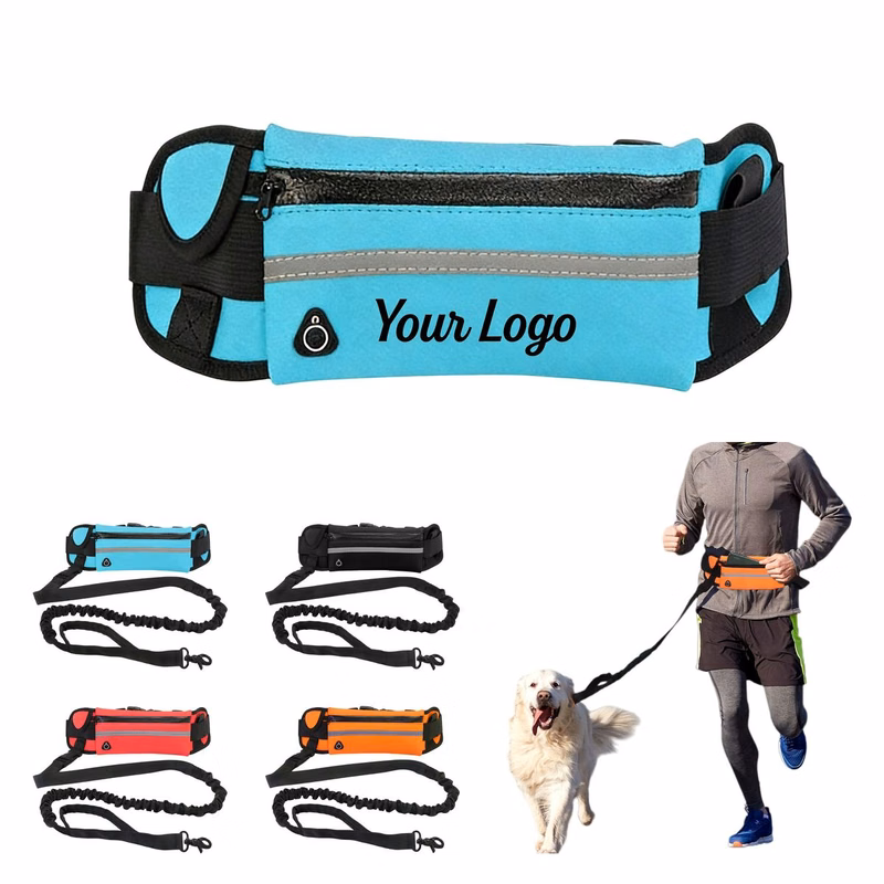 Reflective Waist Pouch Dog Leash