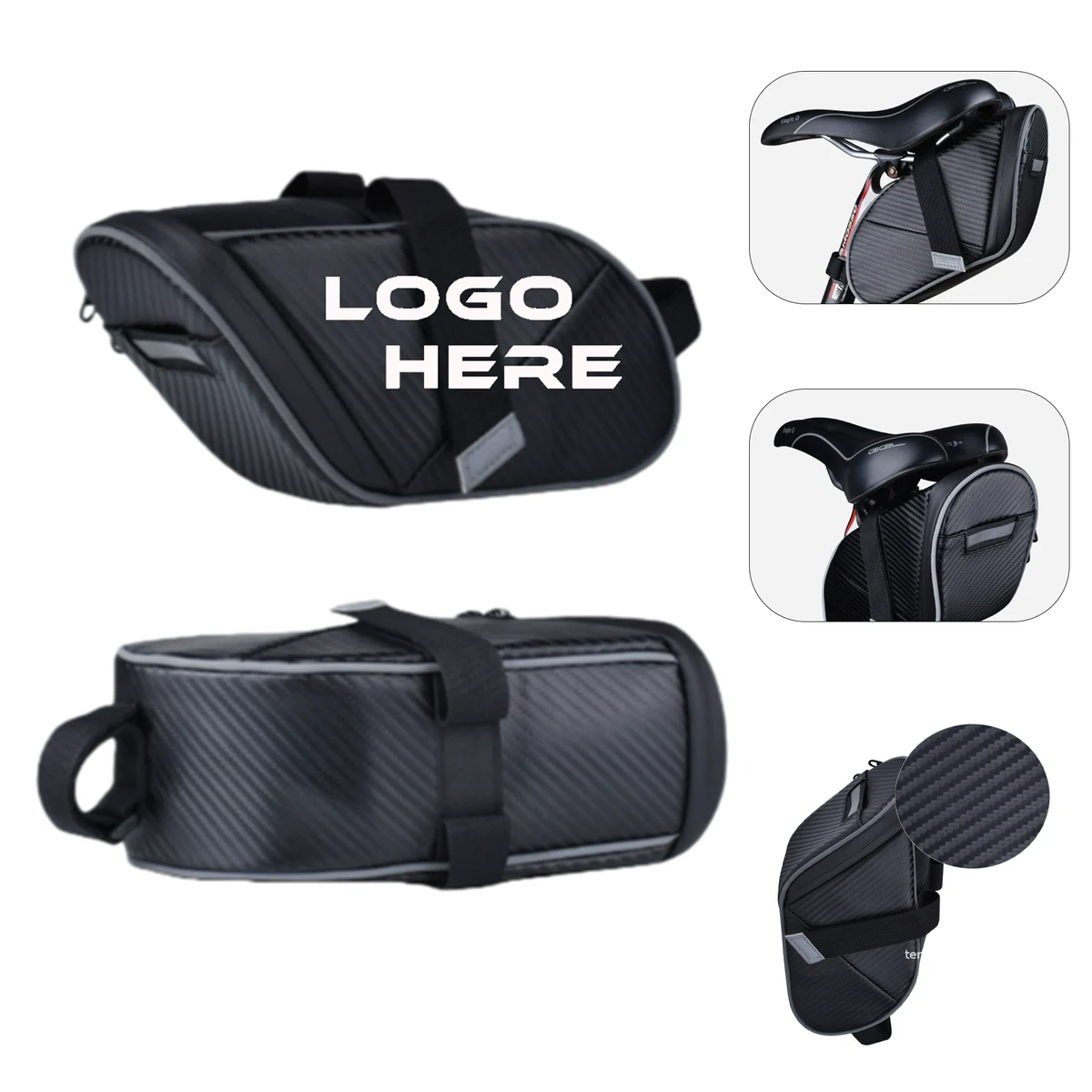 Aerodynamic PU Bicycle Seat Bag for Essentials 1