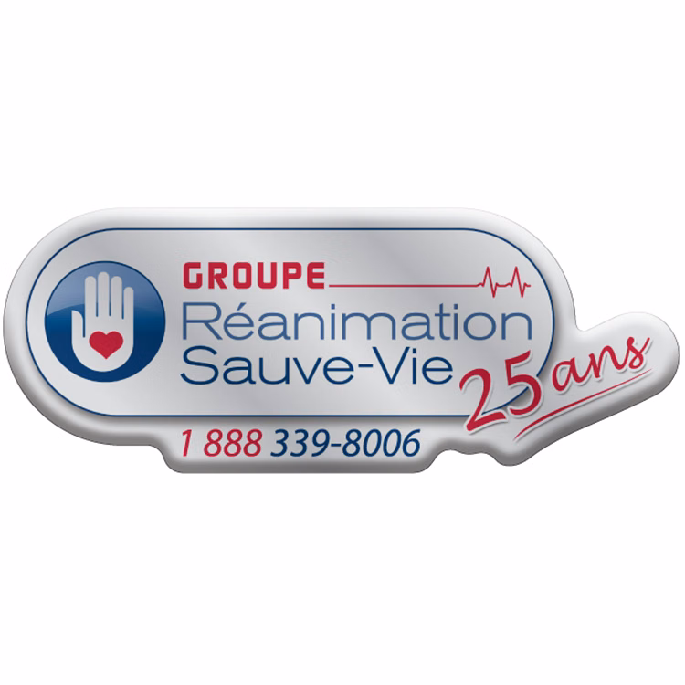 8 Sq. Inch Custom 4 Colour Process Chrome Polyester Domed Decal