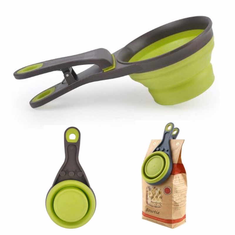 Pet Food Scoop With Closure Clip