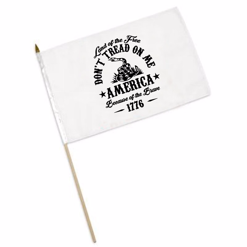 6 in. x 4 in. Custom Hand Held Flag