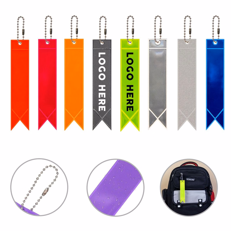 Reflective Strip Safety Keychain