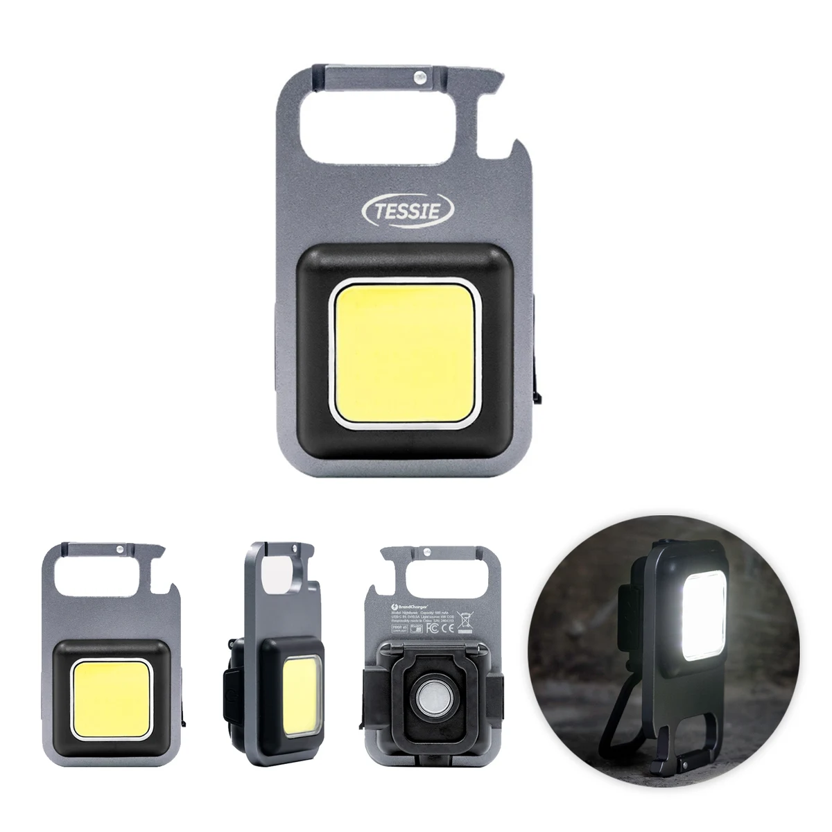 Multifunctional Aluminum USB-C COB Flashlight 1