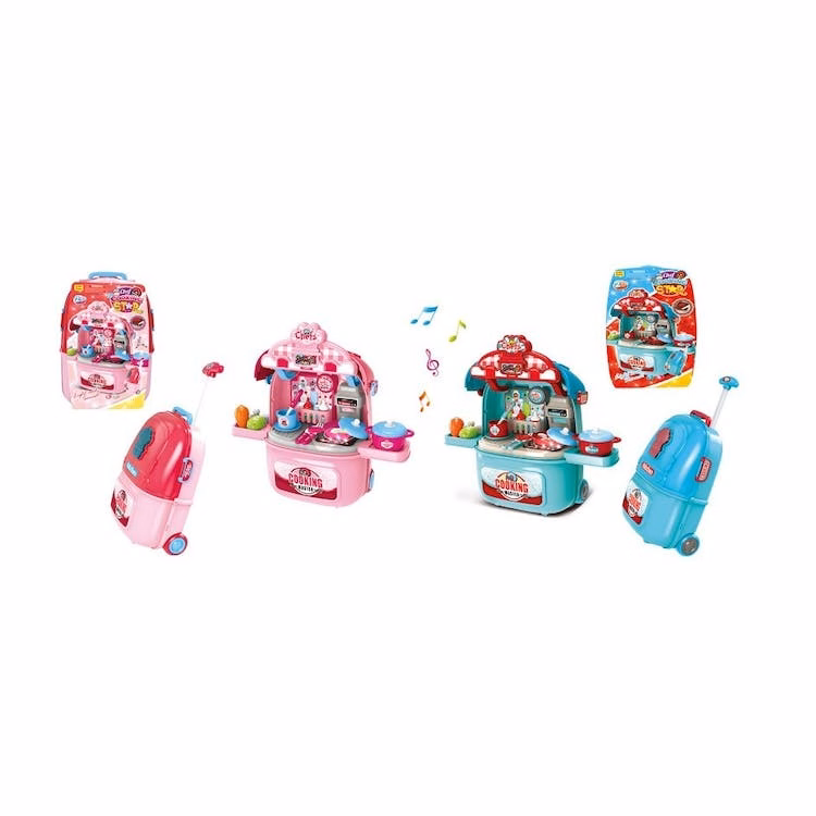 Kitchen Cooking Luggage Playsets - Accessories Included 15"