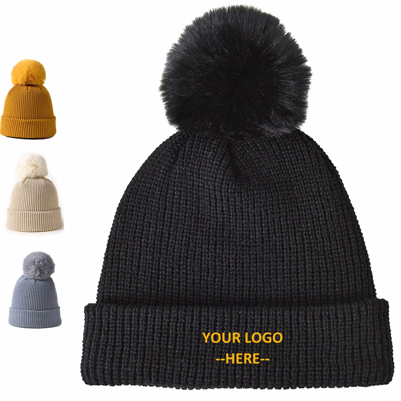 Pom Cuffed Beanie