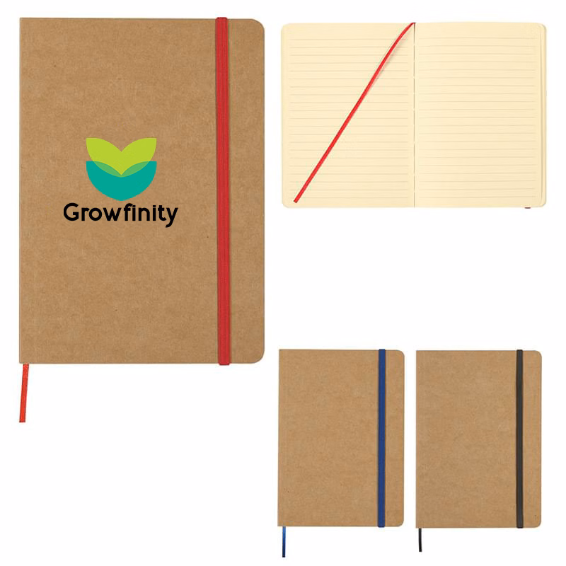 5" x 7" Eco-Inspired Strap Notebook