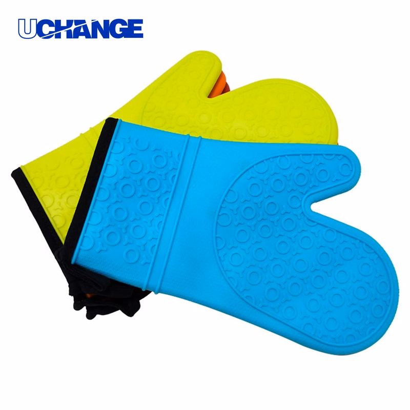 Custom Silicone Heat Resistant Oven Mitts for Kitchen