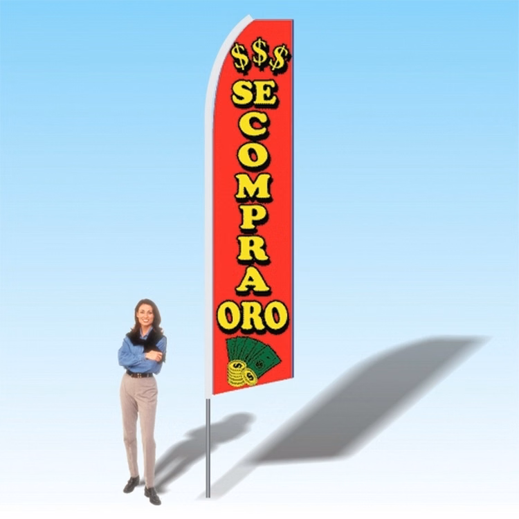 15FT We Buy Gold Advertising Banner Flag