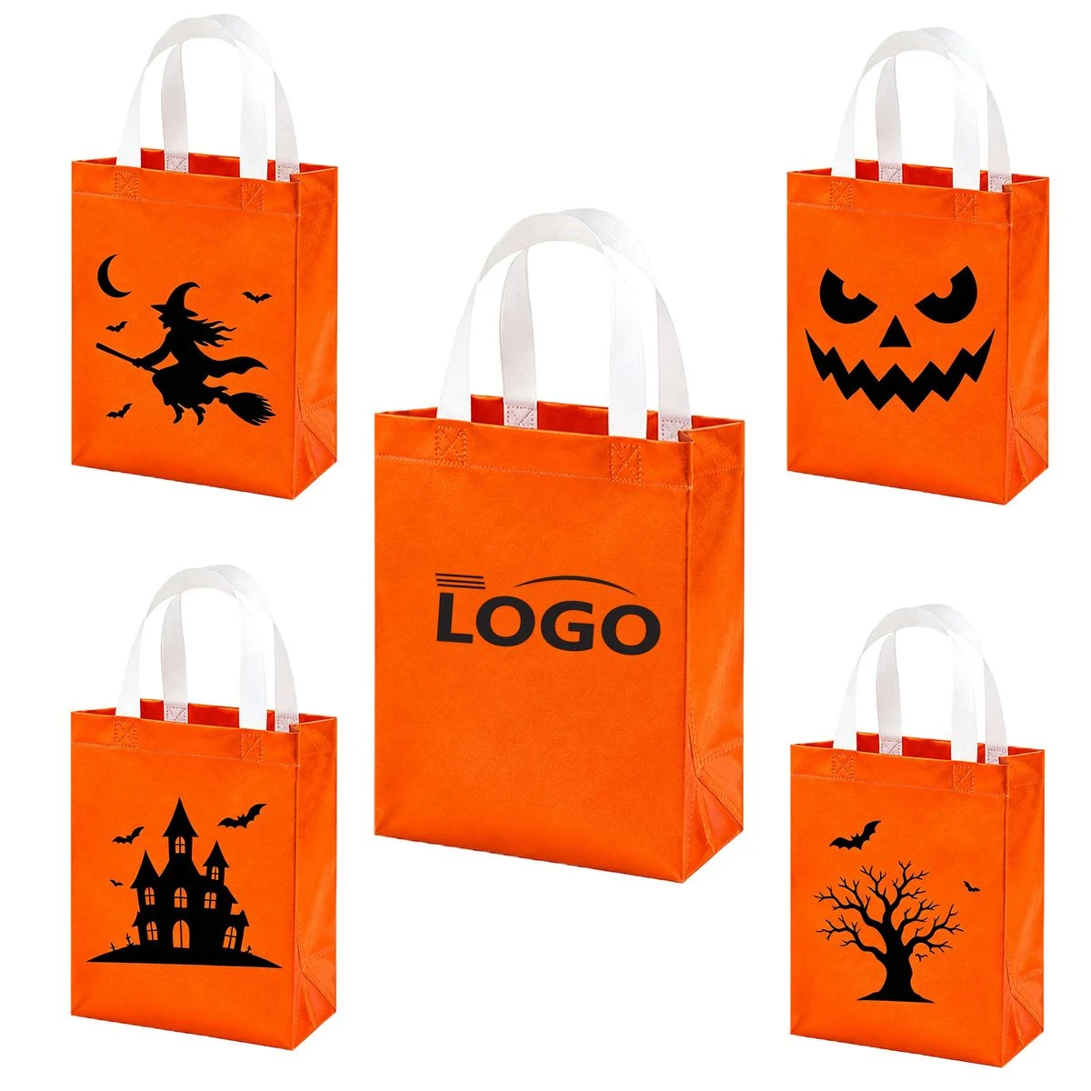 Halloween Pattern Non-Woven Gift Tote Bags 1