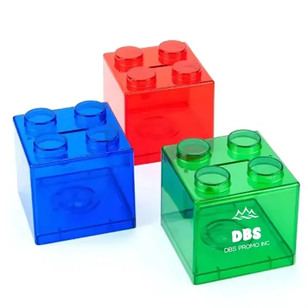 Fun and Functional Building Block Money Bank - Save in Style 1