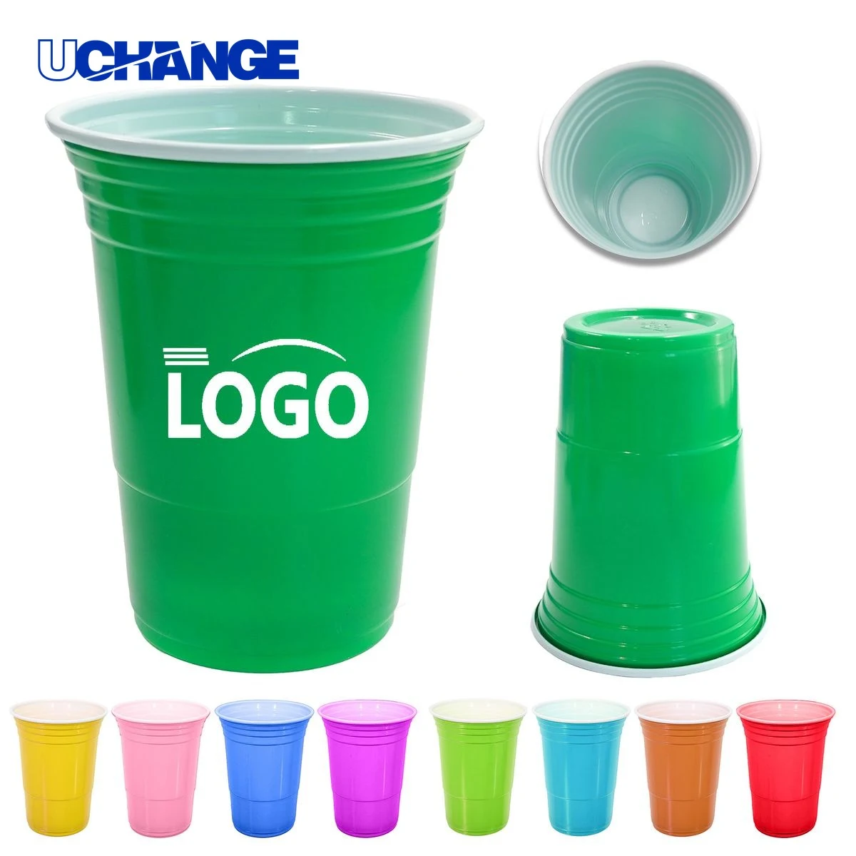 Disposable Plastic Cup Container (16 Ounce) 1