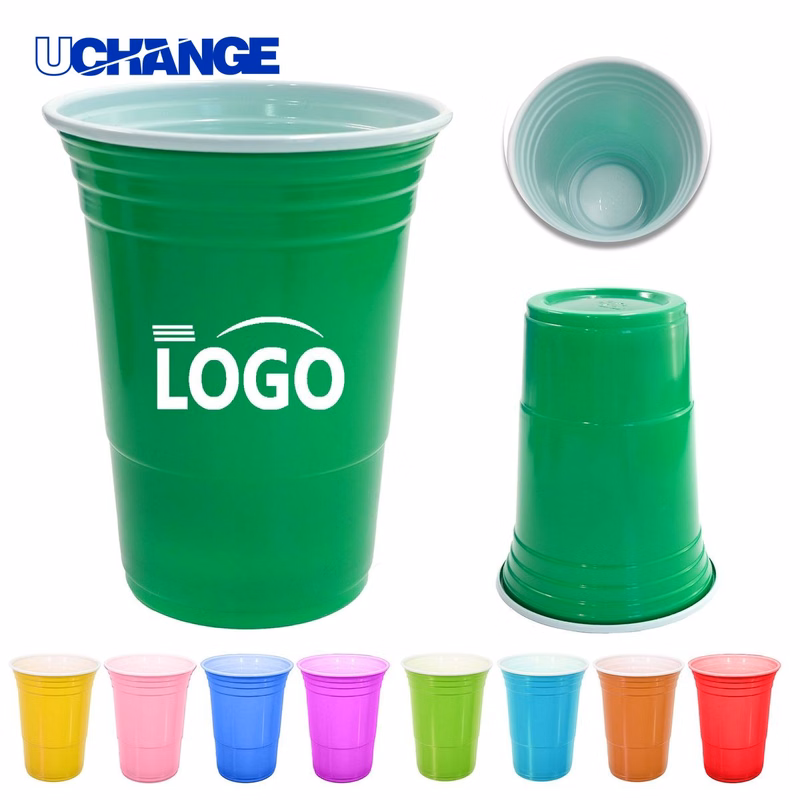 Disposable Plastic Cup Container (16 Ounce)
