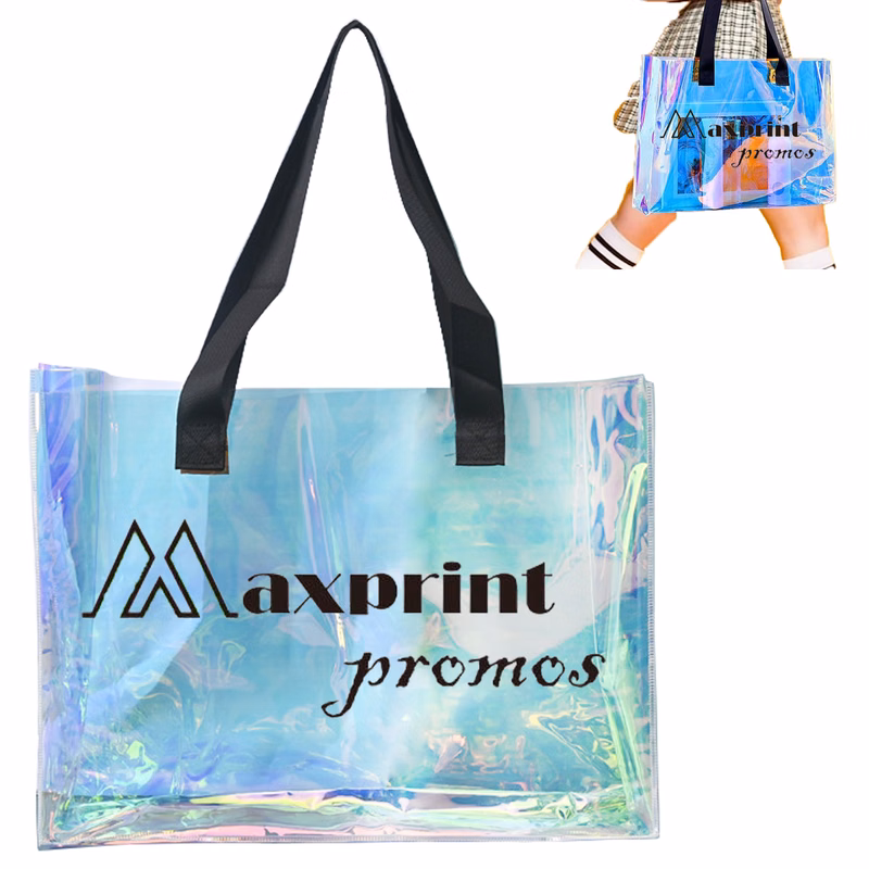 Clear Iridescent PVC Handbag