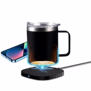 12oz Coffee Mug Warmer Heated Cup with Wireless Charger