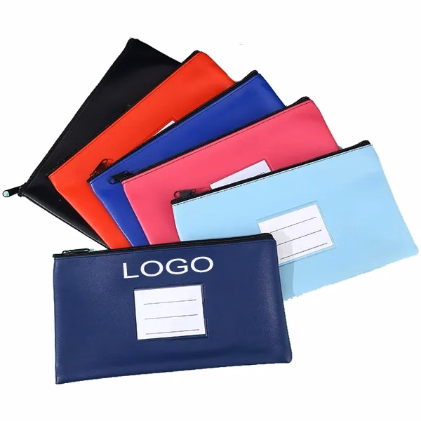 Vinyl Custom Bank Bag - 11"w x 6"h