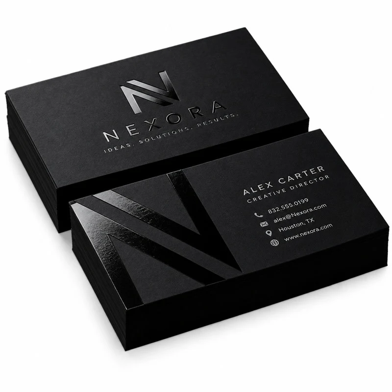 Embossed Gloss Business Cards 1